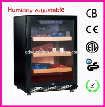 Electric Power Source and Single-Zone Tempera Humidity Adjustable US-54 154L Cigar Cooler CE CB Certificate