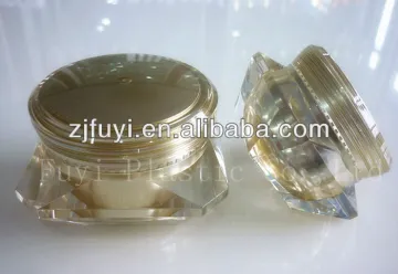 15ml 30ml 50ml Diamond Cosmetic Jar Plastic Cream Jar