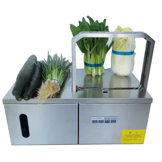 Ham Sausage Bundling Machine and Automatic OPP Tape Vegetable Strapping Banding Machine for Supermarkets - Size 22*18cm