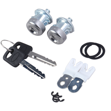 Front Door Lock Cylinder with Keys for Ford F350 F150 F250 Super Duty 1997-2016