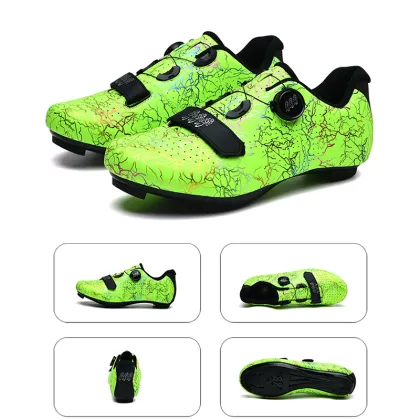 Professional Speed Cycling Shoes for Competition: Flat, Self-locking Bike MTB Shoes for Mountain Sports