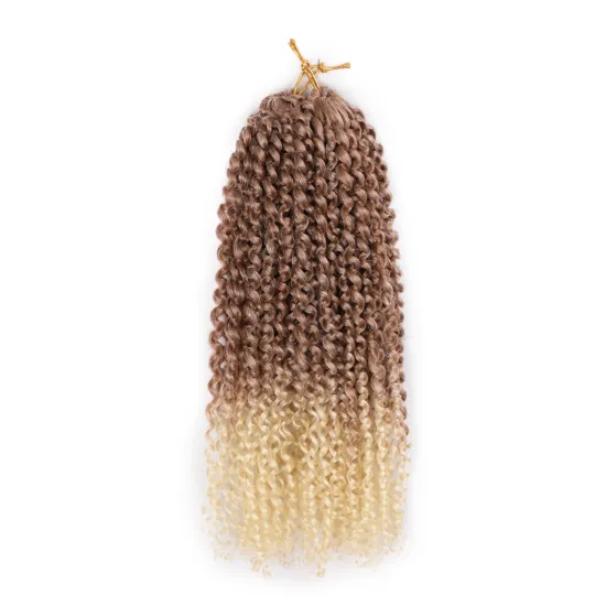 Aisi Hair Afro Curly Ombre Blonde Dark Root Synthetic Marly Braiding Hair Extensions Crochet Hairpiece Braids For Black Women