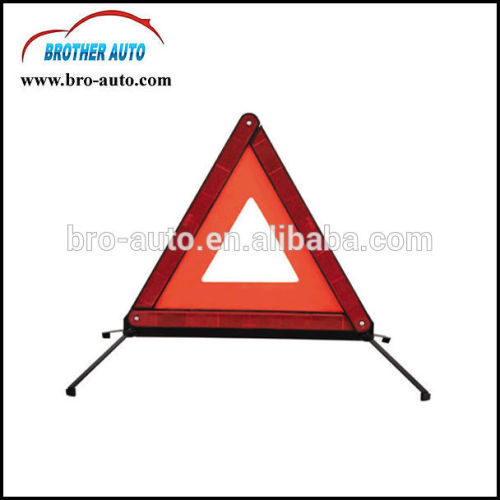 Good price plastic ABS red color reflective Car Warning Triangle with metal leg flashing light warning triangle
