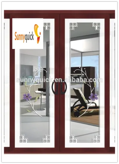 fashionable aluminium slide doors with toughened glass
