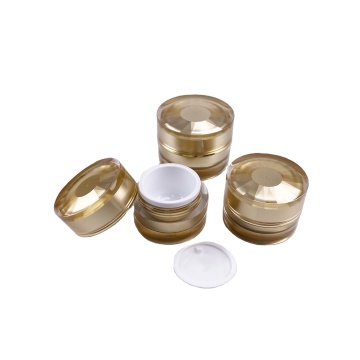 High-End Acrylic Cosmetics Jar with Fancy Drill Face Design