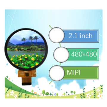 2.1 Inch TFT LCD 480x480 Resolution Display with MIPI Interface