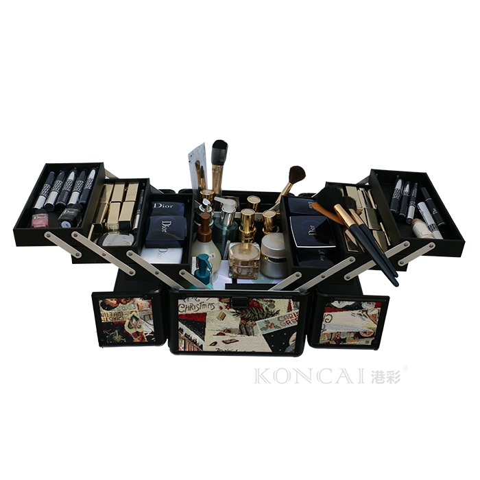 Beauty Box Makeup Vanity Case with Trays