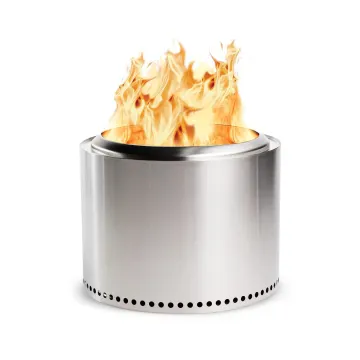 Portable 304 Stainless Steel Fire Pit: A Smokeless Outdoor Camping Fire Pit and Table with Charcoal Bonfire Stove
