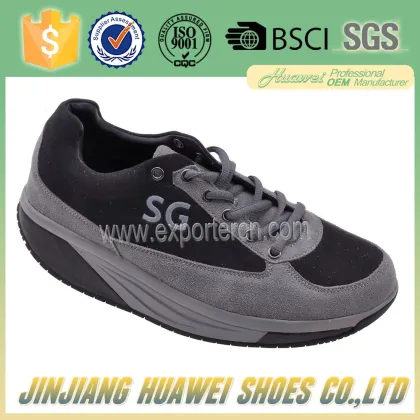 China Factory healthy men shoes walking leather shake shoes
