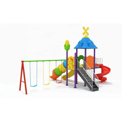 Montessori Kindergarten Playground Equipment: Renting Tube Slides, Swings, and Outdoor Playsets for Commercial Use