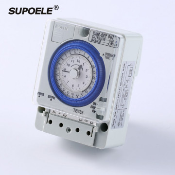 24-Hour AC 100~250V 20A Mechanical Timer Switch - TB388