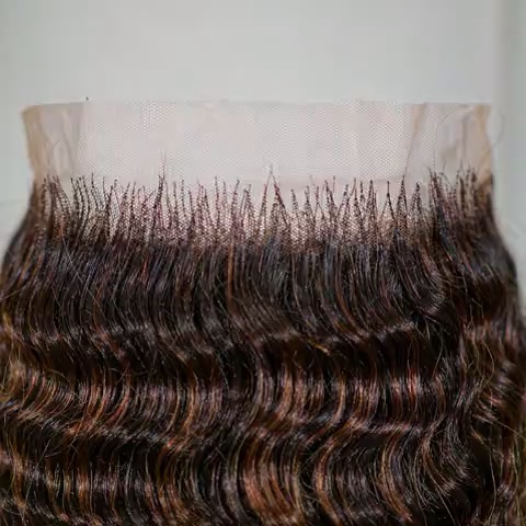 Natural Black Deep Wave Lace Front Wig