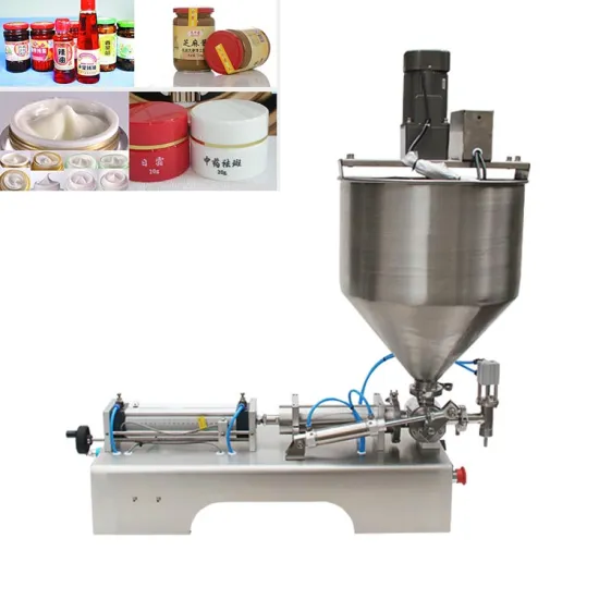 Semi-Automatic Tabletop Coffee Nozzle Egg Paste Bottle Filling Machine