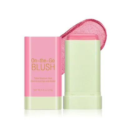 High Quality Private Label Wholesale Pink Blush Stick - Natural, Waterproof, Multi-Cream Highlight Face Makeup 19G