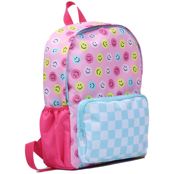 Custom school backpacks cartoon kids school bags for girls boys backpack Smiley face print school bags waterproof backpack kids