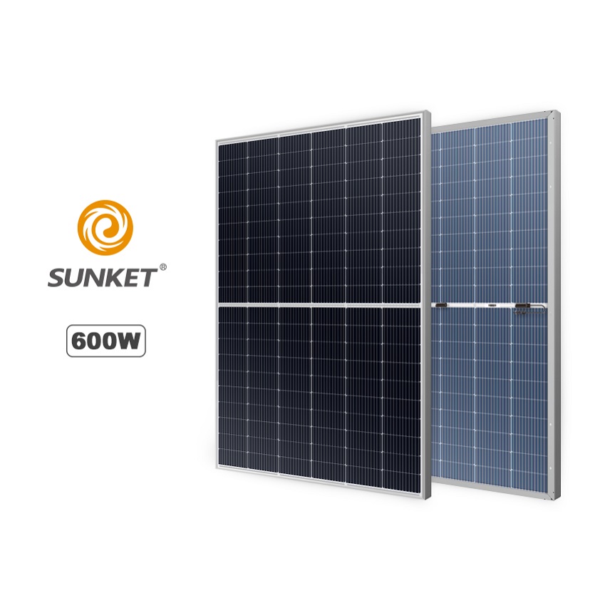 600W mono solar panel compared with Longi