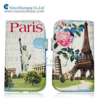 Flip Leather Case for LG G3 D858, Wallet Case for LG G3