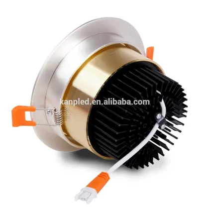 30W Golden Electroplating Recessed Dimmable Led Ceiling Downlights
