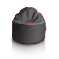 Round bean bag pouf and bean bag chair