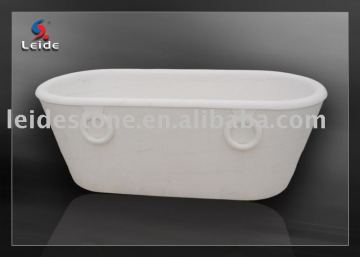 Hunan White marble bathtub