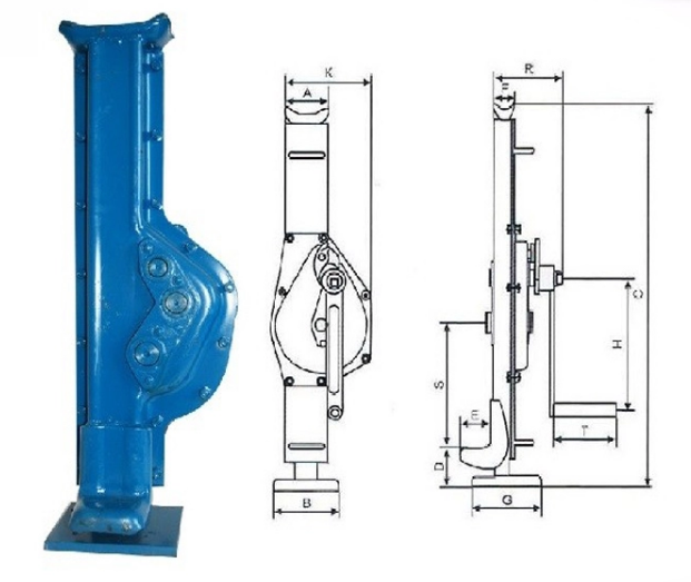 Steel mechanical jack