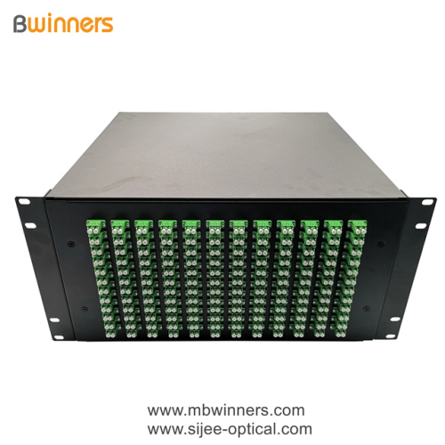 5U 288 Núcleos LC Panel de conexión de caja de terminación de fibra óptica dúplex