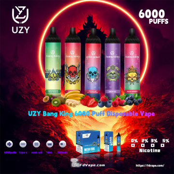 UZY Bang King 6000 Puffs Disposable Vape Sweden
