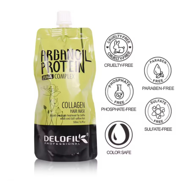 Delofil Profesyonel Salon Toptan Saç Maskesi - Roma kokusu, Nemlendirici Argan Yağı ve Kollajen Onarımı