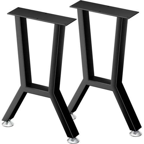 רגלי שולחן מתכת טרפז 16 אינץ' לספסל