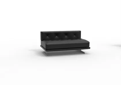 Office Furniture Home Office Waiting Sofa Chair Metal Base Fabric