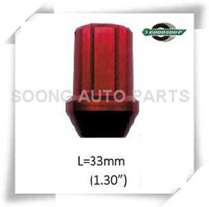 Red Racing Aluminum Wheel Lug Nuts Colored Aluminum Wheel Lug Nuts