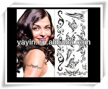 Non-toxic temporary water transfer body art sticker/skin tattoo sticker/body sticker/ safe tattoo sticker for kids