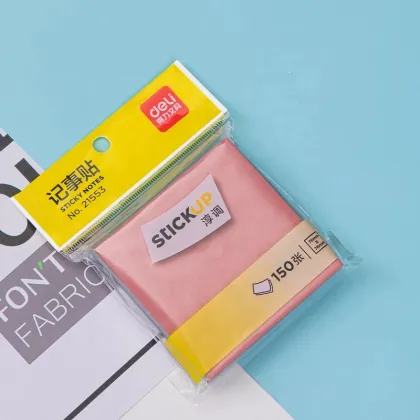 DELI Morandi Color Self-Adhesive Sticky Notes Notepad - 15 Sheets Per Pad