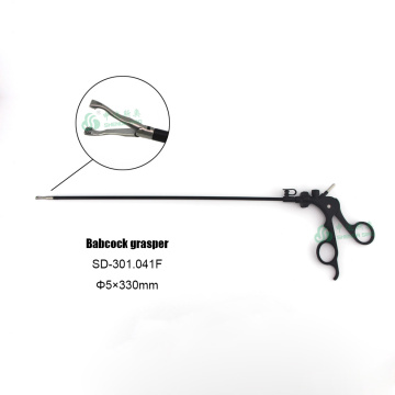 Reusable handle Laparoscopic Babcock Grasper with Ratchet