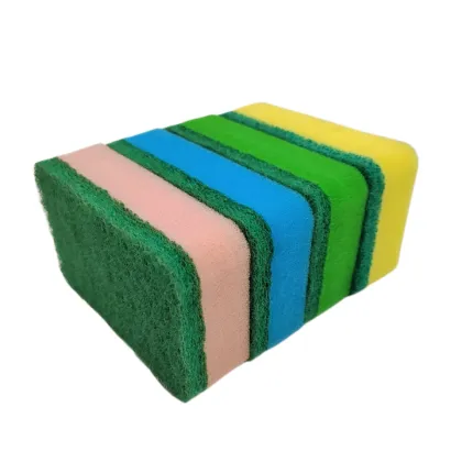 Sponge with Scrub Sponge for Household Cleaning