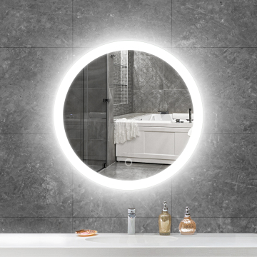 Smart Illuminated Wall Bad Spiegel - Moderne wasserdichte rundbeleuchtete Rundbeleuchtung LED -Badezimmerspiegel