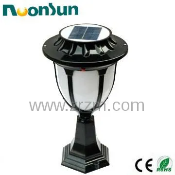 Aluminum, IP55 solar chapiter light