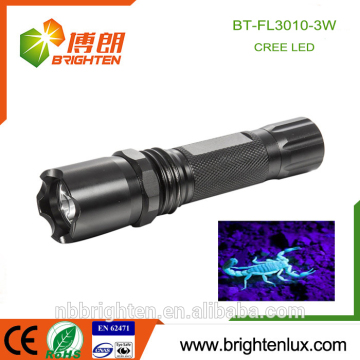 High Power Matal Material Portable Blood Detector Ultraviolet 3W OEM Logo Engraved Cheap Customized uv led 280nm torch for sale