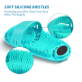 Scrubber del piede della doccia del silicone personalizzato