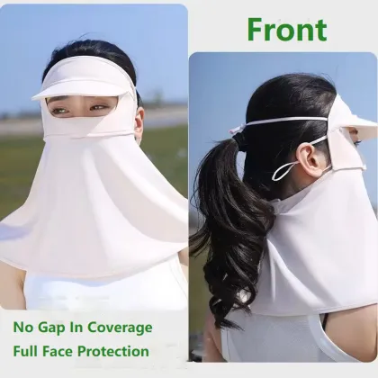Summer Full Face Sunscreen Mask for UV Protection