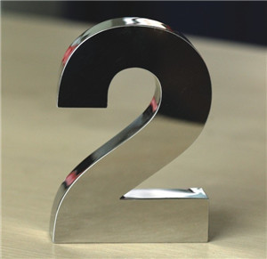 Stainless steel letters