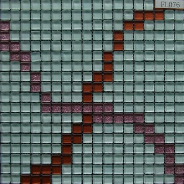 Interior Glittery Glass Mosaic Mosaic FL076