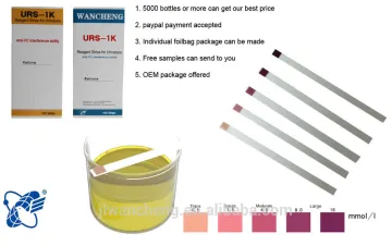 WanCheng urs ketone URS-1K urine test strips color chart