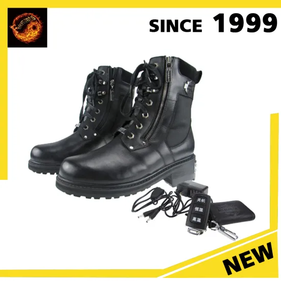 2017 Hot products China Wholesale Men's style rechargeable electric winter heated boots in europe