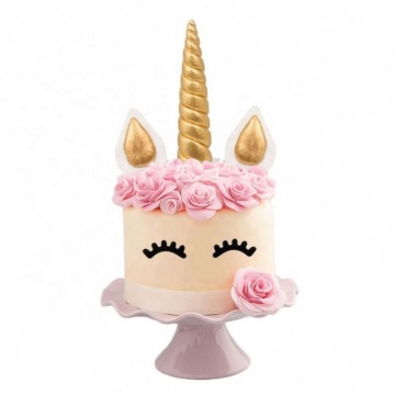 Gold Einhorn Geburtstagstorte und Baby Party Dekorationen Lieferungen
