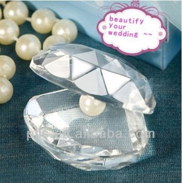 Crystal glitter shell for wedding gifts or wedding decoration