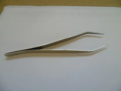 150mm 200mm Tweezers Neat Tips Stainless Steel
