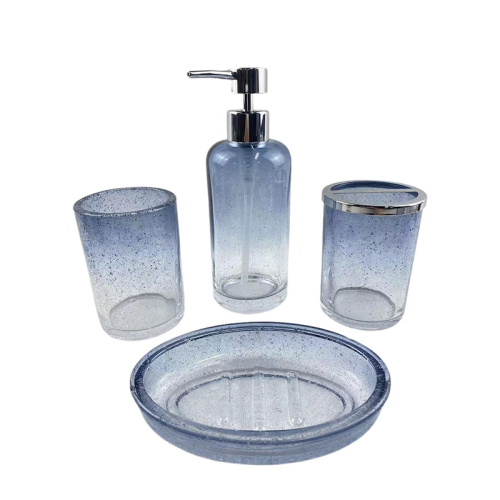 Customized processing of glass bathroom sets