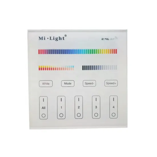Milight T4 LED RGB CCT Controller: 4-Zone Smart Panel with 2.4GHz Remote for LED Strip Lights and Lamp Bulbs