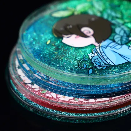 Customizable LED Light-Up Drink Coasters for Promotional Gifts and Barware